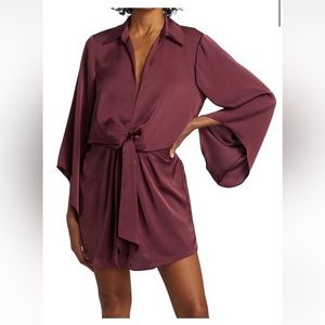 Ramy Brook penny dress maroon